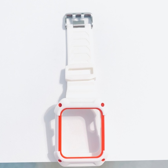 Apple Watch protective bumper case band 42mm white - Picture 2 of 3